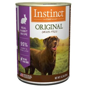 Nature's Variety Instinct Grain-Free Rabbit Formula Canned Dog Food 13.2-oz, case of 6