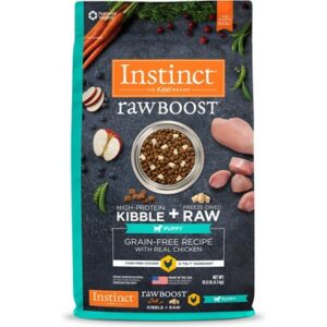 Nature's Variety Instinct Grain Free Raw Boost Puppy Chicken Dry Dog Food 10-lb