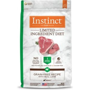 Nature's Variety Instinct Limited Ingredient Diet Adult Grain Free Recipe with Real Lamb Natural Dry Dog Food 20-lb