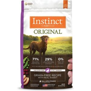 Nature's Variety Instinct Original Grain Free Recipe with Real Rabbit Natural Dry Dog Food 20-lb