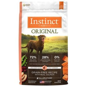 Nature's Variety Instinct Original Grain Free Recipe with Real Salmon Natural Dry Dog Food 20-lb