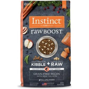 Nature's Variety Instinct Raw Boost Grain Free Real Salmon Recipe Dog Food 19-lb