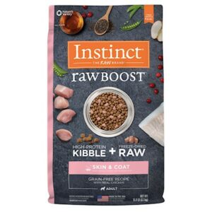 Nature's Variety Instinct Raw Boost Grain Free Skin & Coat Health Recipe with Real Chicken Dry Dog Food 18-lb