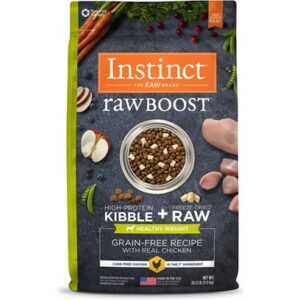 Nature's Variety Instinct Raw Boost Healthy Weight Adult Grain Free Recipe with Real Chicken Natural Dry Dog Food 20-lb