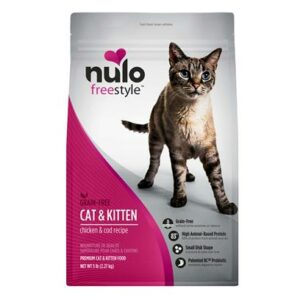 Nulo FreeStyle Cat & Kitten Grain-Free Chicken & Cod Dry Dog Food 5lb Bag