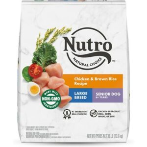 Nutro Natural Choice Senior Large Breed Chicken & Brown Rice Dry Dog Food 30-lb