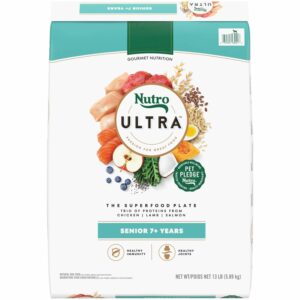 Nutro Nutro Ultra Senior Dry Dog Food - The Superfood Plate With A Trio Of Proteins From Chicken, Lamb & Salmon | 13 lb