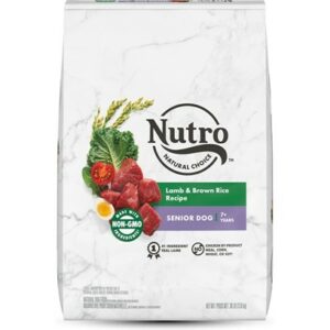 Nutro Wholesome Essentials Senior Pasture-Fed Lamb & Rice Dry Dog Food 30-lb