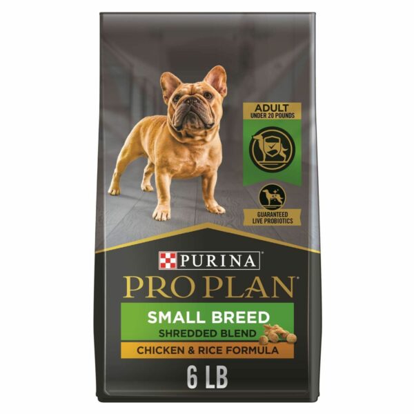 Purina Pro Plan Purina Pro Plan Shredded Blend With Probiotics Small Breed Dry Dog Food, Chicken & Rice | 6 lb