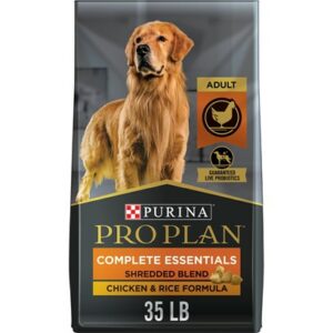 Purina Pro Plan Shredded Blend Chicken and Rice Dry Food for Adult Dogs 35 Lb bag