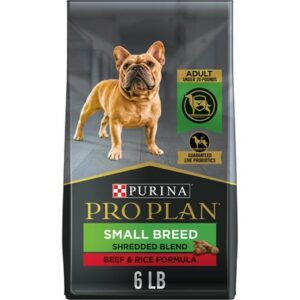 Purina Pro Plan Specialized Shredded Blend Beef & Rice Formula High Protein Small Breed Dry Dog Food 6-lb
