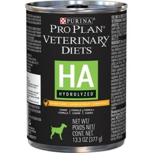 Purina Pro Plan Veterinary Diets HA Hydrolyzed Chicken Flavor Canine Formula in Sauce Adult Wet Dog Food (12) 13.3 oz. Cans