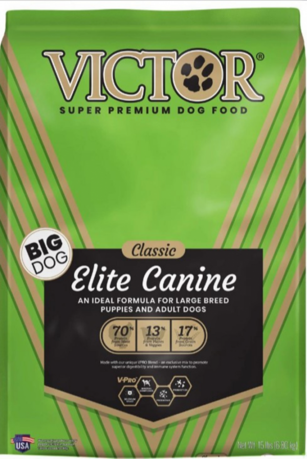 Victor Classic Elite Canine Dry Dog Food - 15 lb Bag