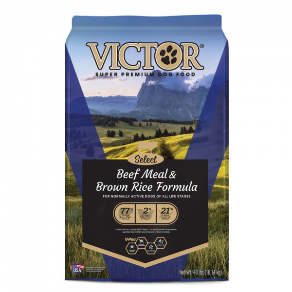 Victor Select Beef Meal & Brown Rice Formula Dry Dog Food - 40 lb Bag