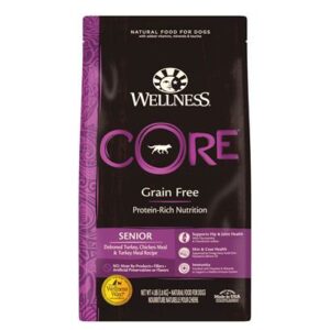 Wellness CORE Natural Grain Free Senior Dry Dog Food 24lb Bag