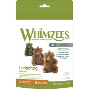 Whimzees Hedgehog Dental Dog Treats Large (6 count)