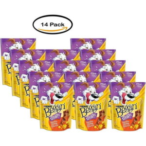PACK OF 14 - Purina Beggin Strips Bacon & Cheese Flavors Dog Snacks 6 oz. Pouch